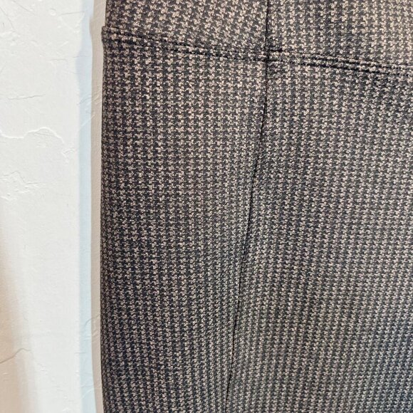 Athleta Delancey Houndstooth tight Brown leggings Size L pockets - Picture 6 of 12
